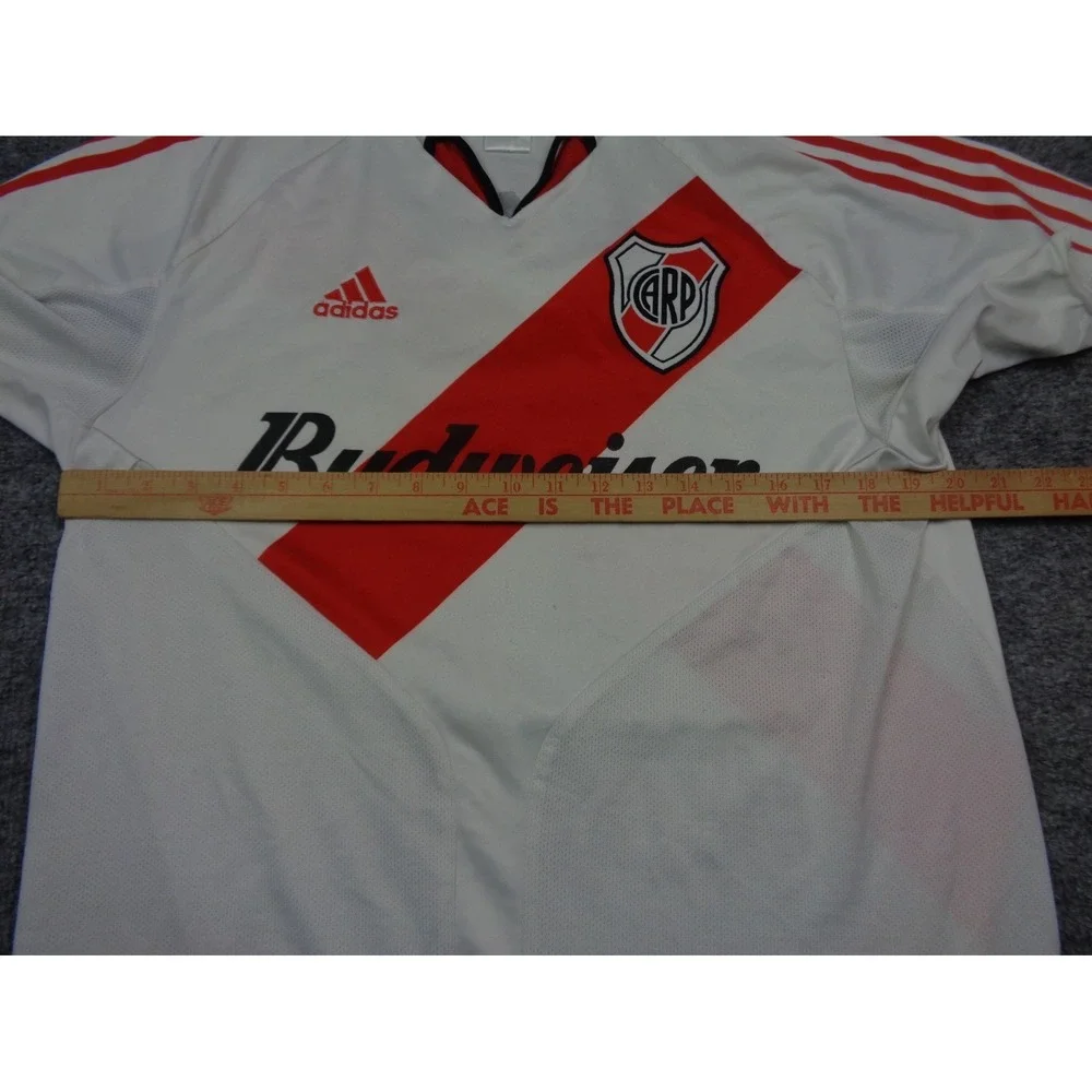 Vintage Adidas River Plate 2003 Home Jersey #10 MC Grath Argentina Shirt M